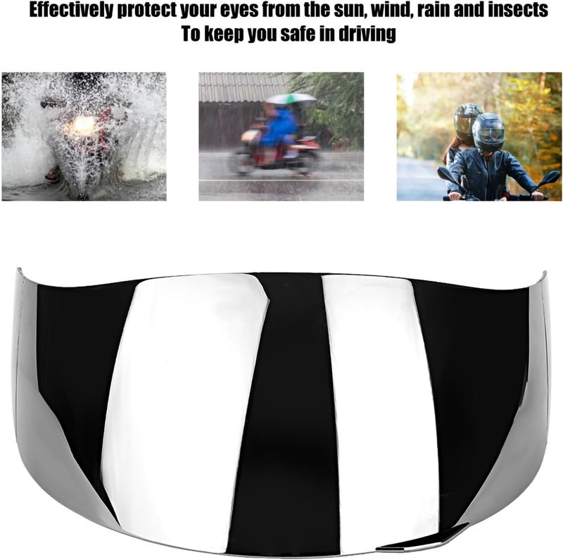 Espusta Motorcycle Helmet Face Shield Replacements, Motorcycle Helmet Visor Compatible with AGV K1 K1S K3 SV K5 K5S UV Protection (Silver) - Image 4